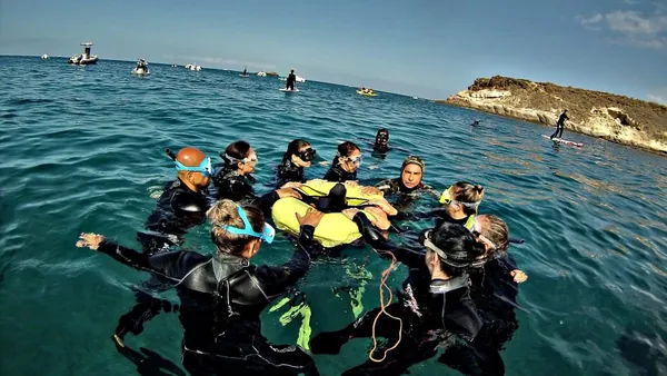 Iniciacion Snorkel Caleta Adeje Reserva natural Protegida Esnorquel Tenerife Canarias