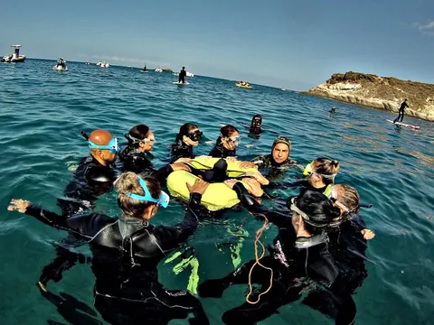 Iniciacion Snorkel Caleta Adeje Reserva natural Protegida Esnorquel Tenerife Canarias