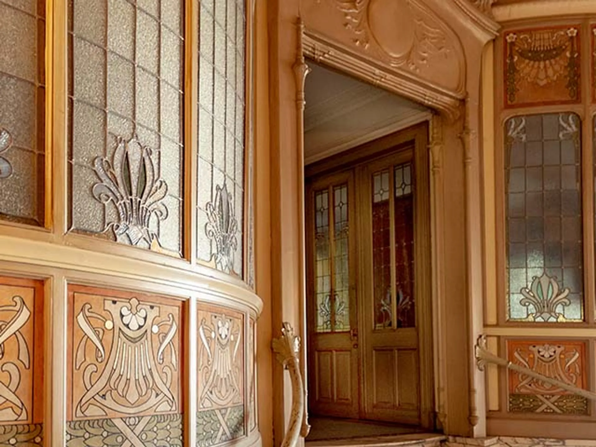 Interior de la casa Victor Horta, ejemplo de Art nouveau en Bruselas-Que ver-guía de viaje Buendía tours