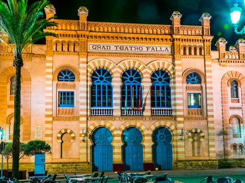 free tour Cádiz nocturno Teatro Falla visita guiada