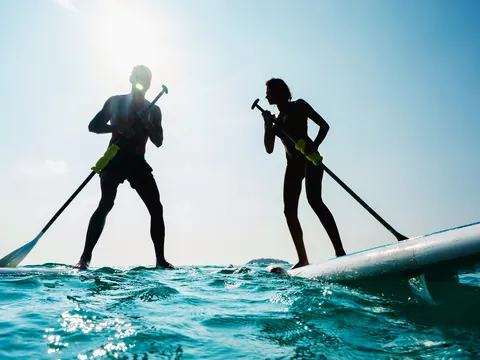 Paddle surf en la laguna de la Isla de Lobos