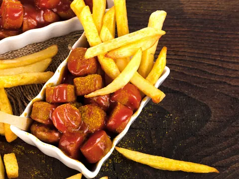 Currywurst-platos típicos Berlín-Guía de viajes Berlín