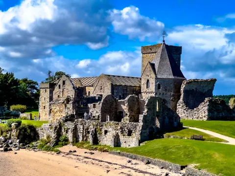 vista exterior abadía de inchcolm escocia