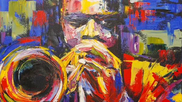 Pintura abstracta inspirada en el soul de Harlem, Nueva York, Estados Unidos