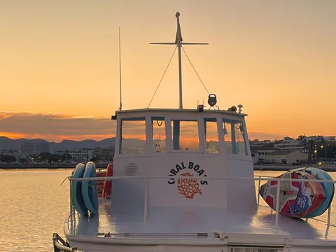 Preciosa imagen de la bahía de Alcudia desde el barco