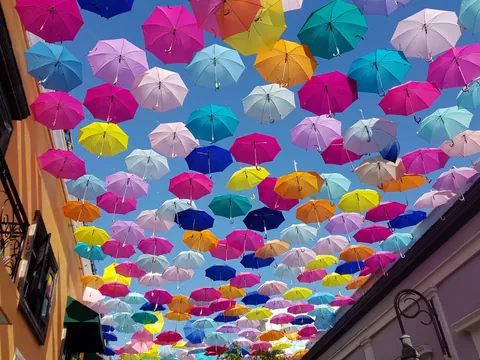 calle Sombrillas excursión Tlaquepaque desde Guadalajara