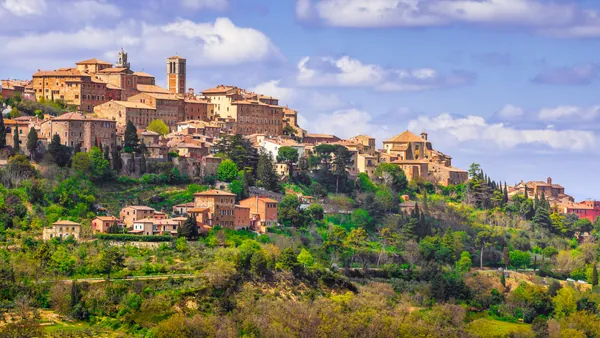 La ciudad medieval de Montepulciano ofrece unos paisajes idílicos.