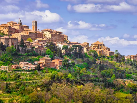 La ciudad medieval de Montepulciano ofrece unos paisajes idílicos.