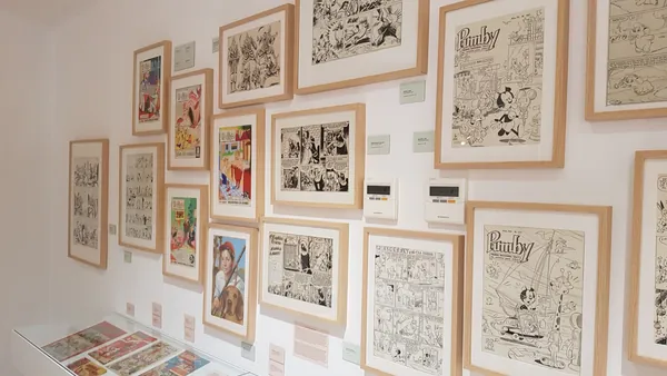 Páginas y portadas de cómics clásicos en el Museu de Sant Cugat