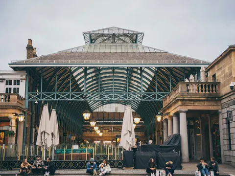 Entrada a Covent Garden en Londres, Inglaterra, Reino Unido