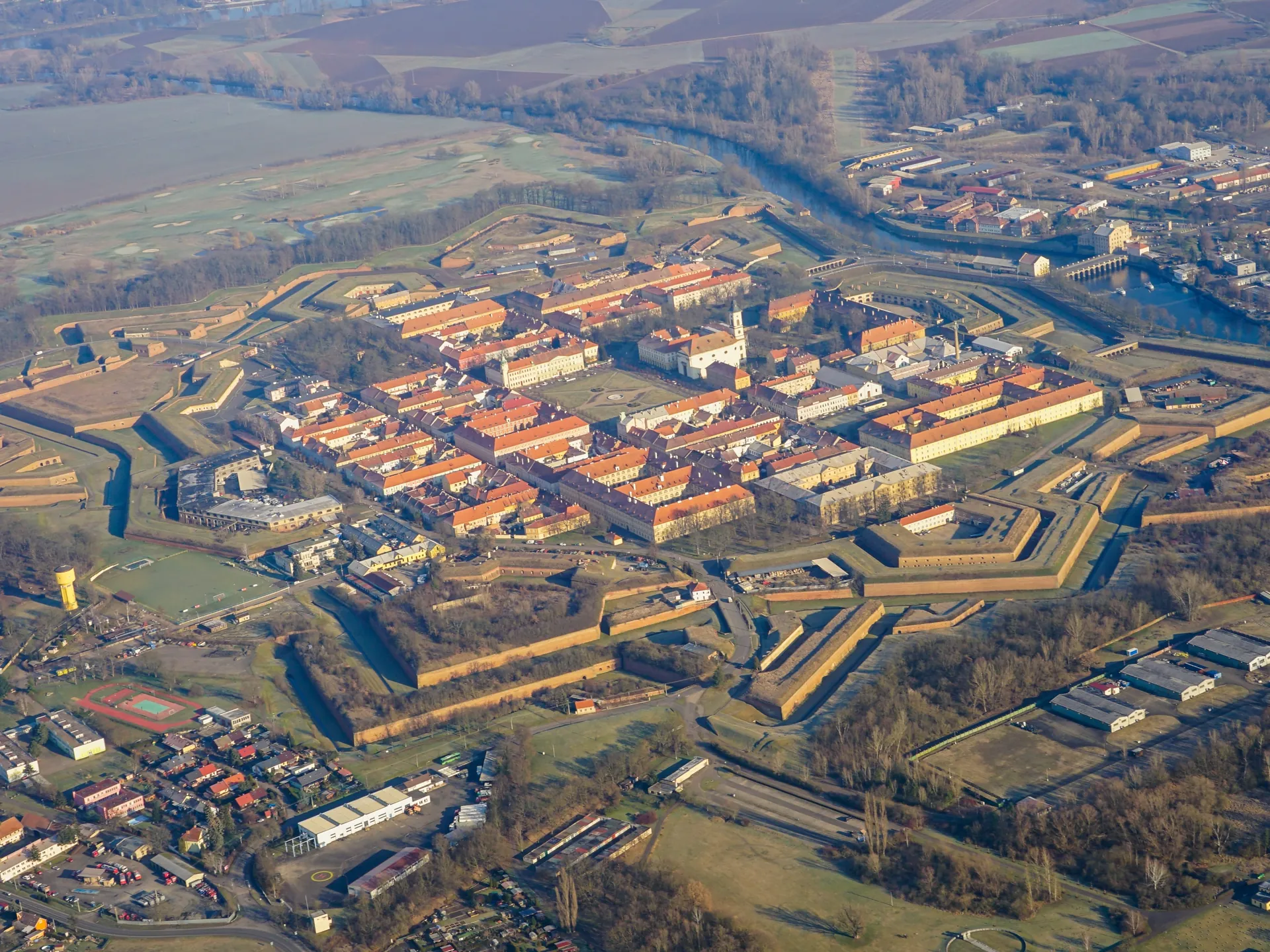 vista aerea Terezin