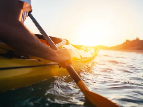 excursión Kayak atardecer Cava Ibiza Cala Codolar