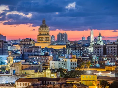 Vistas de la zona vieja de La Habana, Cuba
