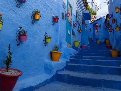 Macetas excursión Chefchaouen Marruecos