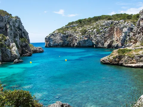 excursión Kayak Cales Coves Playas Virgenes Cala en Porter Menorca