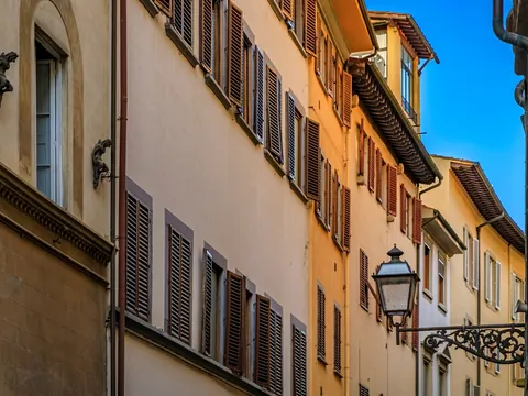Fachadas de una calle de Florencia