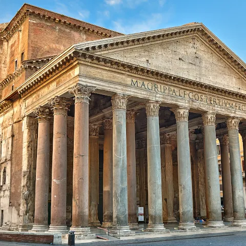 Vista del Panteón de Agripa de Roma - Panteón de Agripa - Qué ver en Roma - Guía de Viajes Roma - Buendía Tours
