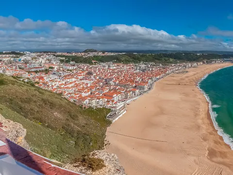 vista panoramica nazare portugal