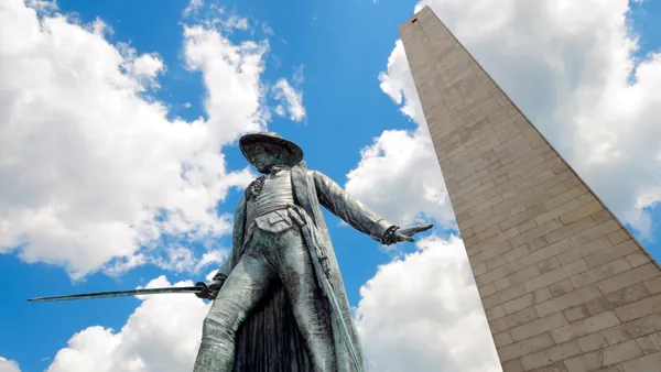 Monumento de Bunker Hill en Charlestown, Boston, Estados Unidos