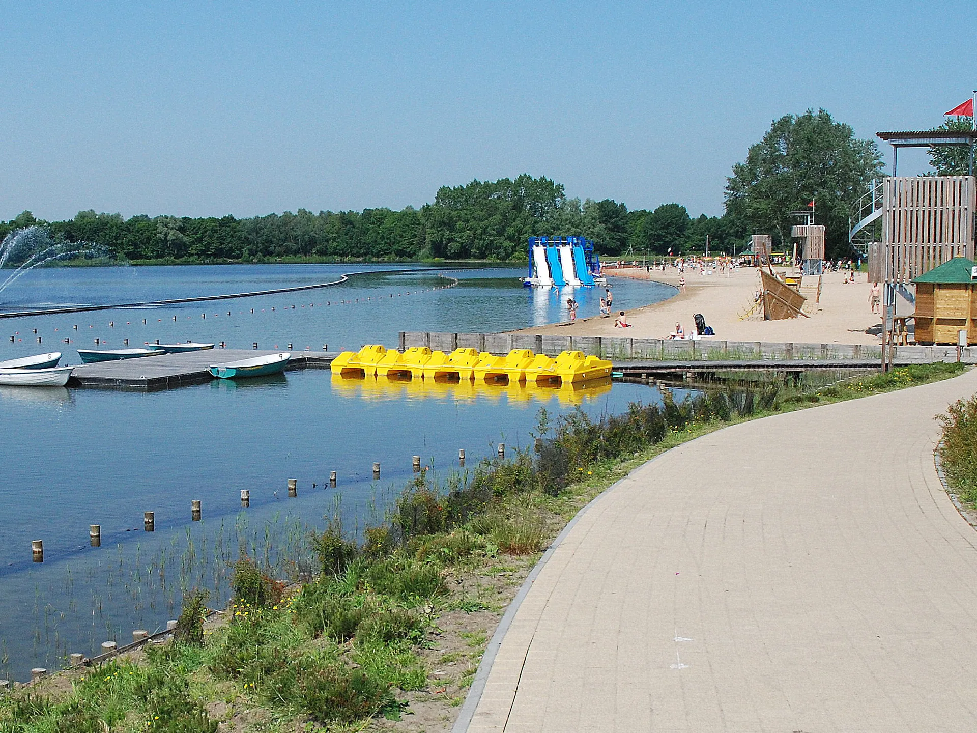 Playa en el Parque de Blaarmeersen de Gante