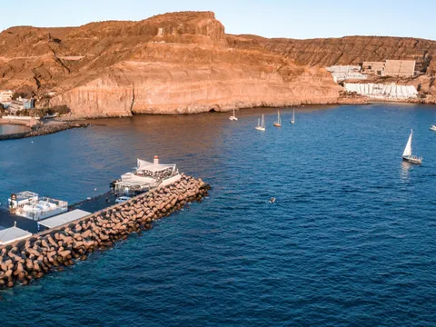paseo catamarán Costa Sur Gran Canaria atardecer