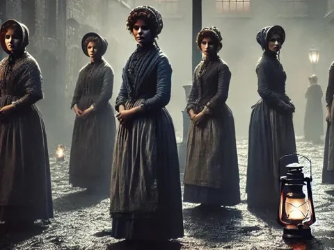 Representación histórica de las mujeres de Whitechapel.
