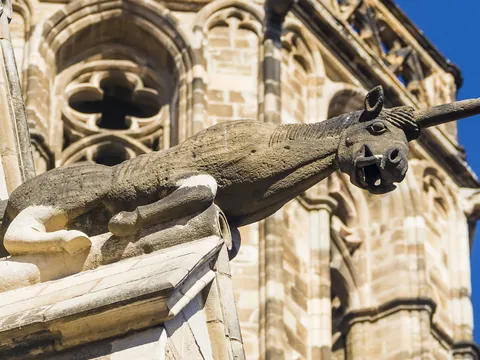 Gárgola de la catedral gótica de Barcelona