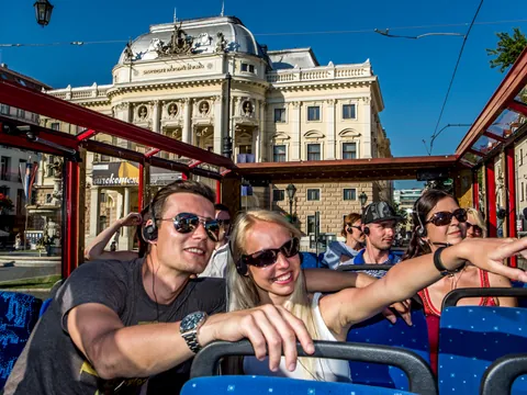 Tour en tren turístico por el Castillo de Bratislava