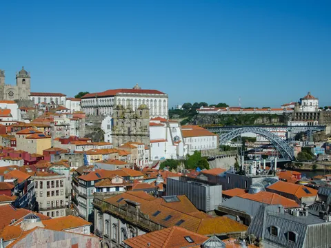 Vistas de Oporto desde el mirador de la Victoria que visitarás en este tour a pie por Oporto.