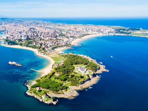 Vista aérea de la península de la Magdalena