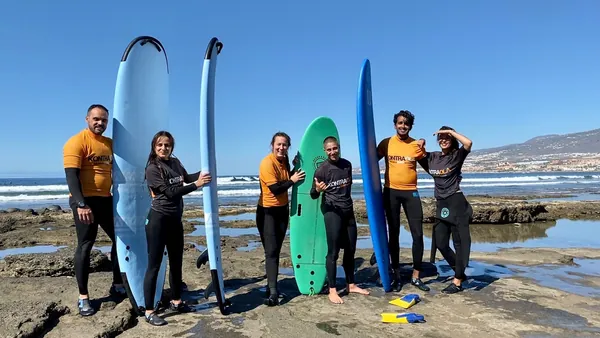 clase Surf Grupo Playa Americas Costa Adeje Tenerife Canarias
