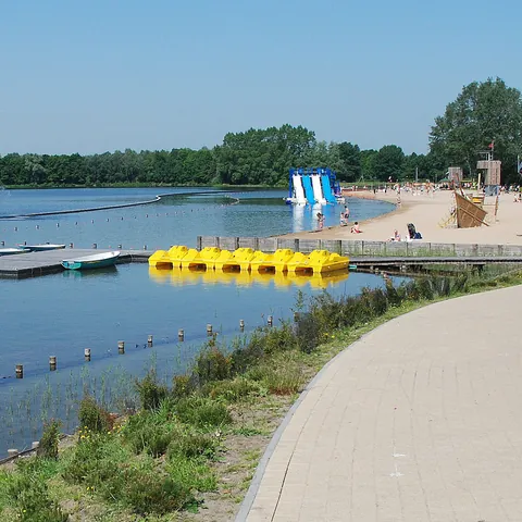 Playa en el Parque de Blaarmeersen de Gante