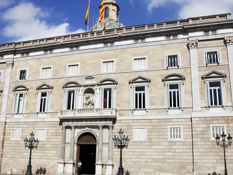 Fachada del Palau de la Generalitat de Catalunya en Barcelona