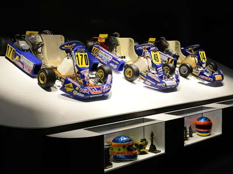 Karts y recuerdos de Fernando Alonso en el Museo y Circuito de Asturias