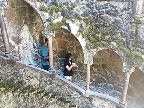 excursionistas de buendía en la Quinta da Regaleira
