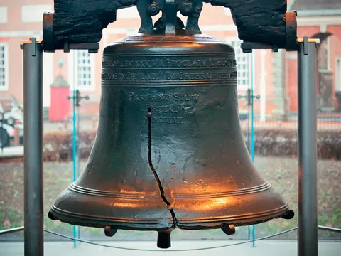 Campana de la Libertad en Filadelfia, Pensilvania