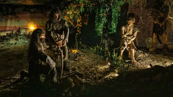 Escena figurativa con mineros en las Minas de Sal de Wieliczka