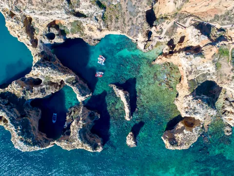 Algarve Actividad paseo en barco Ponta Piedade Picada
