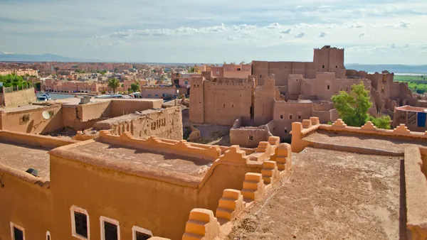 Vista de la kasbah Taourirt en Ouarzazate, patrimonio histórico de Marruecos