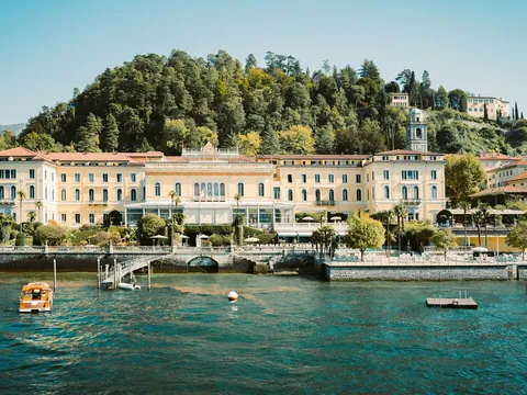 Fachada del Grand Hotel Villa Serbelloni en Bellagio, Lago de Como