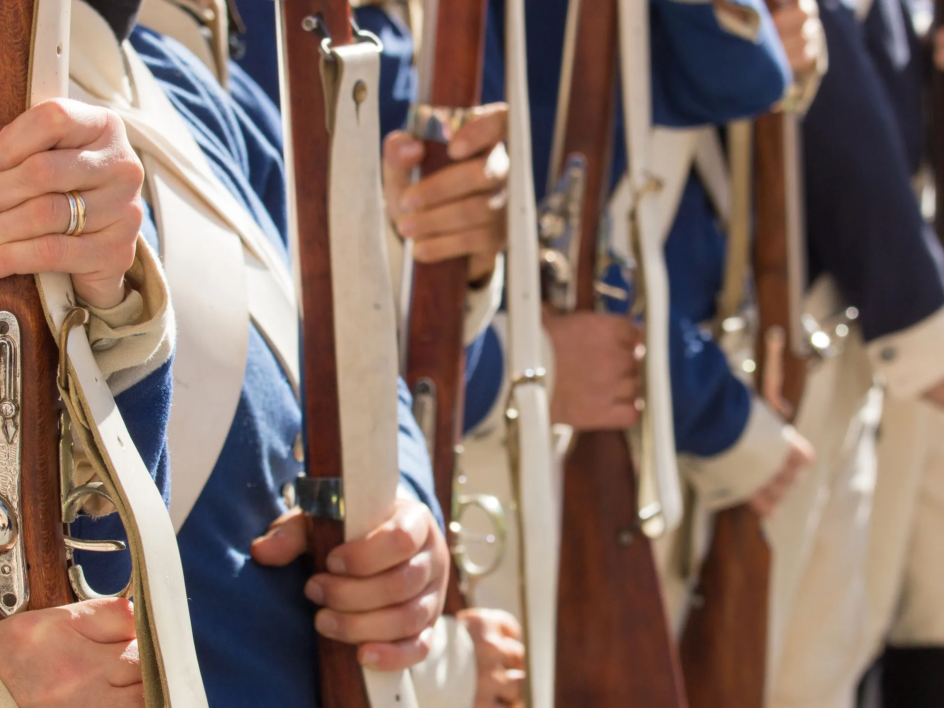 Recreación de la batalla de Waterloo de 1815