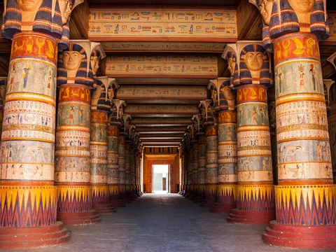Interior del palacio de la kasbah Taourirt en Ouarzazate, Marruecos