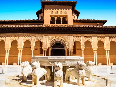 Alhambra Audioguía visita Granada Fuente Leones