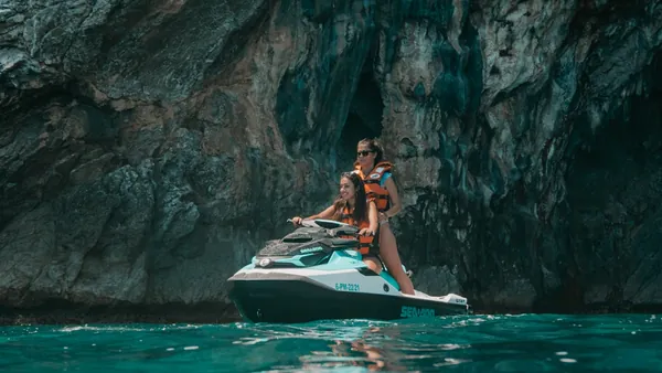Ruta Moto Agua Andratx Parque natural Dragonera alquiler Jetski excursión Moto Agua Mallorca Baleares