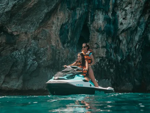 Ruta Moto Agua Andratx Parque natural Dragonera alquiler Jetski excursión Moto Agua Mallorca Baleares