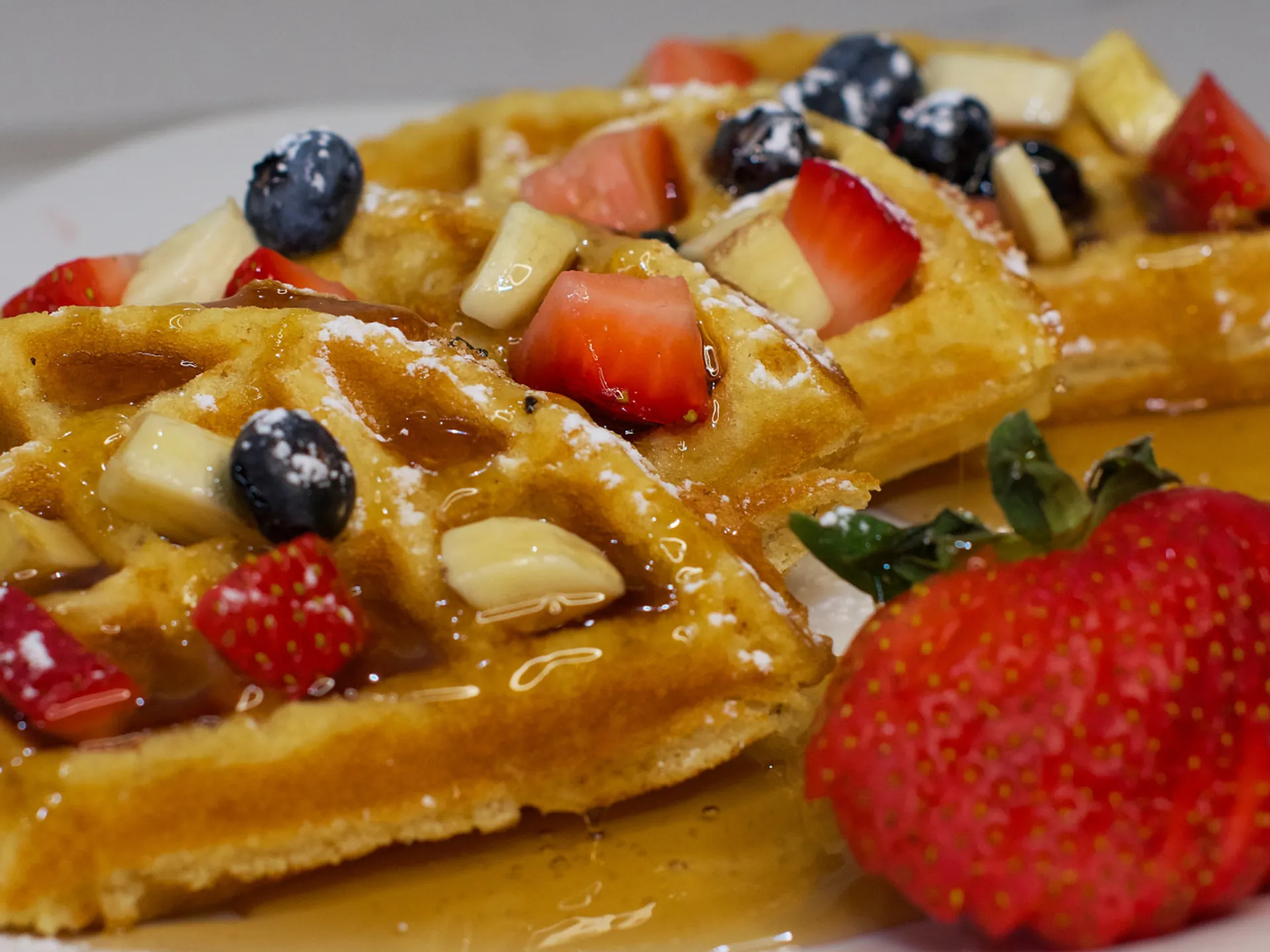 Gofres con fresas desayuno Nueva York - Dónde desayunar en Nueva York - Guía de Viajes Nueva York - Buendía Tours