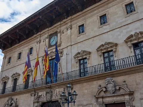 Fachada del ayuntamiento de Palma de Mallorca.