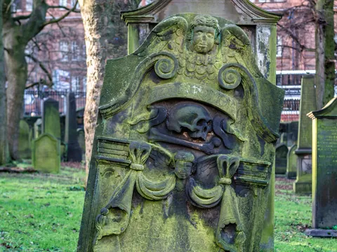 Lápida en el cementerio de Edimburgo