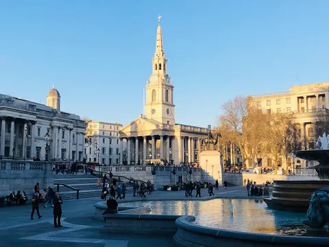 Trafalgar Square tour privado por Westminster