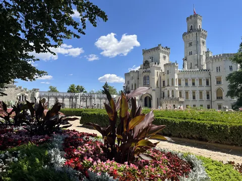 Jardines florales y castillo de Hluboká, República Checa